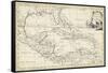 Map of West Indies-T. Jeffreys-Framed Stretched Canvas