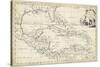 Map of West Indies-T. Jeffreys-Stretched Canvas