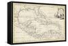 Map of West Indies-T. Jeffreys-Framed Stretched Canvas