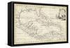 Map of West Indies-T. Jeffreys-Framed Stretched Canvas