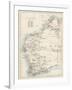 Map of Western Australia, 1870s-null-Framed Giclee Print