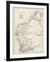 Map of Western Australia, 1870s-null-Framed Giclee Print