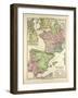 Map of Western Europe and the Roman Empire-null-Framed Giclee Print