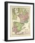 Map of Western Europe and the Roman Empire-null-Framed Giclee Print