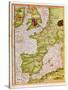 Map of Western Europe, from "Cosmographie Universelle", 1555-Guillaume Le Testu-Stretched Canvas