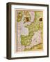 Map of Western Europe, from "Cosmographie Universelle", 1555-Guillaume Le Testu-Framed Giclee Print