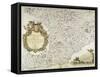 Map of Western Liguria Region-Vincenzo Coronelli-Framed Stretched Canvas