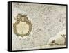 Map of Western Liguria Region-Vincenzo Coronelli-Framed Stretched Canvas