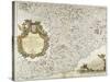 Map of Western Liguria Region-Vincenzo Coronelli-Stretched Canvas