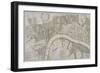 Map of Westminster, the City of London, Southwark and Surrounding Areas, 1739-Sutton Nicholls-Framed Giclee Print