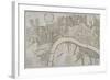 Map of Westminster, the City of London, Southwark and Surrounding Areas, 1739-Sutton Nicholls-Framed Giclee Print