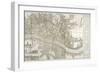 Map of Westminster, the City of London, Southwark and Surrounding Areas, 1743-null-Framed Giclee Print