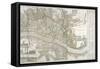 Map of Westminster, the City of London, Southwark and Surrounding Areas, 1743-null-Framed Stretched Canvas