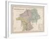 Map of Westmoreland-James Archer-Framed Art Print