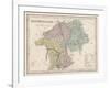 Map of Westmoreland-James Archer-Framed Art Print