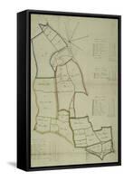 Map of Willesden, London-null-Framed Stretched Canvas