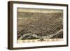 Map Of Wilmington Delaware 1874-Vintage Lavoie-Framed Giclee Print