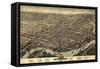 Map Of Wilmington Delaware 1874-Vintage Lavoie-Framed Stretched Canvas