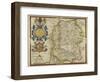 Map Of Wiltshire-Christopher Saxton-Framed Premium Giclee Print