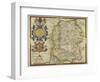 Map Of Wiltshire-Christopher Saxton-Framed Premium Giclee Print