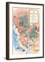 Map of Wine Country-null-Framed Art Print