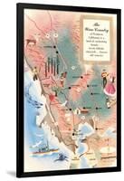 Map of Wine Country-null-Framed Art Print