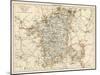 Map of Worcestershire. England, 1870s-null-Mounted Giclee Print