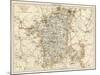Map of Worcestershire. England, 1870s-null-Mounted Giclee Print