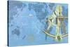 Map of World, Sextant, Constellations-null-Stretched Canvas