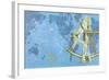 Map of World, Sextant, Constellations-null-Framed Art Print