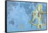 Map of World, Sextant, Constellations-null-Framed Stretched Canvas