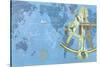 Map of World, Sextant, Constellations-null-Stretched Canvas