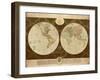 Map of World-Elizabeth Medley-Framed Premium Giclee Print