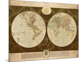 Map of World-Elizabeth Medley-Mounted Art Print
