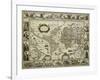 Map of World-null-Framed Giclee Print