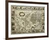 Map of World-null-Framed Giclee Print