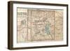 Map of Yellowstone National Park (C. 1900), Maps-Encyclopaedia Britannica-Framed Art Print