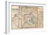 Map of Yellowstone National Park (C. 1900), Maps-Encyclopaedia Britannica-Framed Art Print