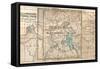 Map of Yellowstone National Park (C. 1900), Maps-Encyclopaedia Britannica-Framed Stretched Canvas