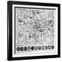 Map of YMCA Shelters around London During WW1-null-Framed Art Print