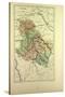 Map of Yonne France-null-Stretched Canvas