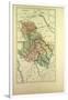 Map of Yonne France-null-Framed Giclee Print