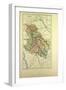 Map of Yonne France-null-Framed Giclee Print