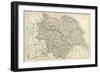 Map of Yorkshire, England, 1870s-null-Framed Giclee Print