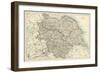 Map of Yorkshire, England, 1870s-null-Framed Giclee Print