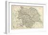 Map of Yorkshire, England, 1870s-null-Framed Giclee Print