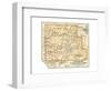 Map of Yosemite National Park (C. 1900), Maps-Encyclopaedia Britannica-Framed Giclee Print