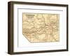 Map of Yosemite Valley (C. 1900), Maps-Encyclopaedia Britannica-Framed Giclee Print