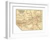 Map of Yosemite Valley (C. 1900), Maps-Encyclopaedia Britannica-Framed Giclee Print