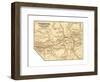 Map of Yosemite Valley (C. 1900), Maps-Encyclopaedia Britannica-Framed Giclee Print